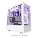 NZXT H5 Elite Tempered Glass ATX Mid-Tower Computer Case - White Color