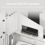 HAVN HS 420 VGPU Dual-Chamber Mid Tower ATX PC Case White | PCIe 5.0 Vertical GPU Kit, 11x 140mm Fan Slots & 2X 420mm Radiator Support, SimpliCable Cable Management, Tempered Glass, PWM Fan Hub - Image 3