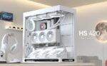 HAVN HS 420 VGPU Dual-Chamber Mid Tower ATX PC Case White | PCIe 5.0 Vertical GPU Kit, 11x 140mm Fan Slots & 2X 420mm Radiator Support, SimpliCable Cable Management, Tempered Glass, PWM Fan Hub - Image 9