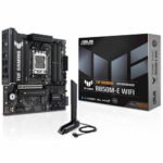 ASUS TUF Gaming B850M-E WiFi mATX Motherboard, 8+2+1 80A DrMOS Power Stages, DDR5, PCIe 5.0, Three M.2 Slots, WiFi 6E, 2.5Gb Ethernet, DisplayPort, HDMI, Rear USB-C 10Gbps and Front USB-C 5Gbps