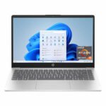 HP 14 inch Laptop, HD Touchscreen Display, AMD Ryzen 5 7520U, 8 GB RAM, 512 GB SSD, AMD Radeon Graphics, Windows 11 Home, Natural Silver Color