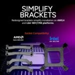 Cooler Master Hyper 212 PRO ARGB CPU Air Cooler – 120mm High Performance PWM Fan, 4 Copper Heat Pipes, Sleek Design Top Cover, Low Noise & Easy - Image 4