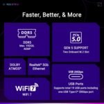 ASUS ROG Strix B850-F Gaming WiFi AMD AM5 B850-F ATX Motherboard 16+2+2 Power Stages, AI PC, DDR5 AEMP, WiFi 7, 4X M.2, PCIe® 5.0, Total Support of 19 USB, 20Gbps Type-C®, AI Networking II, Aura Sync - Image 11