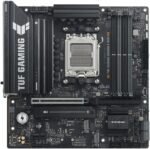 ASUS TUF Gaming B850M-E WiFi mATX Motherboard, 8+2+1 80A DrMOS Power Stages, DDR5, PCIe 5.0, Three M.2 Slots, WiFi 6E, 2.5Gb Ethernet, DisplayPort, HDMI, Rear USB-C 10Gbps and Front USB-C 5Gbps - Image 2