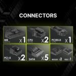 MSI MAG A750BN PCIE5, Non-Modular Compact Gaming 750W Power Supply, 80+ Bronze, Low-Noise Fan,12V-2x6 Cable, PCIE 5.0 Ready - Image 4