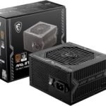 MSI MAG A750BN PCIE5, Non-Modular Compact Gaming 750W Power Supply, 80+ Bronze, Low-Noise Fan,12V-2x6 Cable, PCIE 5.0 Ready