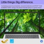 HP 14 inch Laptop, HD Touchscreen Display, AMD Ryzen 5 7520U, 8 GB RAM, 512 GB SSD, AMD Radeon Graphics, Windows 11 Home, Natural Silver Color - Image 7