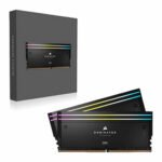 48GB (2x24GB) 6400MT/s Corsair DOMINATOR  DDR5 DRAM TITANIUM RGB CL36 Intel XMP Memory Kit Black