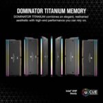 48GB (2x24GB) 6400MT/s Corsair DOMINATOR  DDR5 DRAM TITANIUM RGB CL36 Intel XMP Memory Kit Black - Image 3