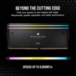 48GB (2x24GB) 6400MT/s Corsair DOMINATOR  DDR5 DRAM TITANIUM RGB CL36 Intel XMP Memory Kit Black - Image 2