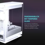 Phanteks Evolv X2 Mid-Tower, E-ATX, ATX Gaming PC Case, Vertical Airflow Design, Tempered Glass Panels, Brushed Aluminum Interior, Integrated ARGB Lighting, Silver White - Image 2