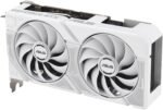 ASUS Dual GeForce RTX 5060 8GB GDDR7 White OC Edition Graphics Card, NVIDIA, Desktop (PCIe 5.0, DLSS 4, HDMI 2.1b, DisplayPort 2.1b, 2.5-Slot, Axial-tech Fan, 0dB Technology, Dual BIOS) - Image 8