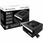 Thermaltake Smart 700W 80+ White Certified PSU, Continuous Power with 120mm Ultra Quiet Fan, ATX 12V V2.3/EPS 12V Active PFC Power Supply