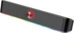 Redragon GS560 RGB Desktop Soundbar, 2.0 Channel Computer Speaker with Dynamic Lighting Bar Audio-Light Sync/Display - Image 3