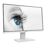 MSI 23.8" PRO MP243XW Monitor (Matte White) LED - Image 4