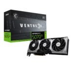 MSI NVIDIA GeForce RTX 5070 Ti 16GB GDDR7 PCIe 5.0 VENTUS 3X Overclocked Triple Fan  Graphics Card