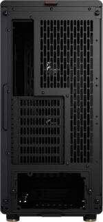 Fractal Design North Charcoal Black Tempered Glass Dark - Genuine Walnut Wood Front - Glass Side Panel - Two 140mm Aspect PWM Fans Included - Type C USB - ATX Airflow Mid Tower PC Gaming Case - Image 4