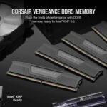 64GB (2x32GB) 5200MHz CORSAIR VENGEANCE DDR5 RAM CL40-40-40-77 1.25V Intel XMP Desktop Computer Memory - Black - Image 2