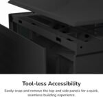 HYTE Y70 touch infinite Modern Aesthetic Tempered Glass ATX Mid-Tower Computer Case - black color - Image 9