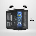 HYTE Y70 touch infinite Modern Aesthetic Tempered Glass ATX Mid-Tower Computer Case - black color - Image 10