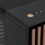 Fractal Design North Charcoal Black Tempered Glass Dark - Genuine Walnut Wood Front - Glass Side Panel - Two 140mm Aspect PWM Fans Included - Type C USB - ATX Airflow Mid Tower PC Gaming Case - Image 2
