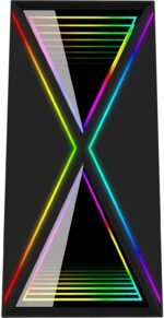 Bgears b-BlackWidow-RGB Black Gaming PC ATX case black color - Image 9