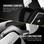 Corsair Void RGB Elite Wireless Gaming Headset – 7.1 Surround Sound – Omni-Directional Microphone – Microfiber Mesh Earpads – Up to 40ft Range – iCUE Compatible – PC, Mac, PS5, PS4 – White - Image 4