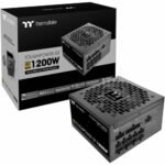 Thermaltake Toughpower GT 1200W; ATX 3.1; x2 Native PCIe 5.1 12V-2x6; Full Modular; Flat Cables; Color Matched Connectors; Japanese Main Capacitors; 80 Plus Gold; 140mm; Black;