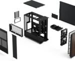 Fractal Design North - Genuine Walnut Wood Front - Mesh Side Panels - Two 140mm Aspect PWM Fans Included - Type C USB - ATX Airflow Mid Tower PC Gaming Case,Charcoal Black - Image 4