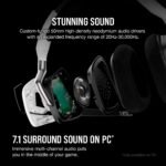 Corsair Void RGB Elite Wireless Gaming Headset – 7.1 Surround Sound – Omni-Directional Microphone – Microfiber Mesh Earpads – Up to 40ft Range – iCUE Compatible – PC, Mac, PS5, PS4 – White - Image 5