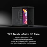 HYTE Y70 touch infinite Modern Aesthetic Tempered Glass ATX Mid-Tower Computer Case - black color - Image 3