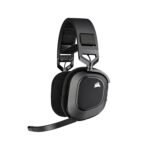 Corsair HS80 RGB Wireless Multiplatform Gaming Headset - Dolby Atmos - Lightweight Comfort Design - Broadcast Quality Microphone - iCUE Compatible - PC, Mac, PS5, PS4 - Black - Image 6