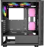 Bgears b-BlackWidow-RGB Black Gaming PC ATX case black color - Image 3
