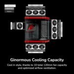 Hyte Y70 Upgraded Modern Aesthetic Dual Chamber Panoramic Tempered Glass Mid-Tower ATX Computer Gaming Case Red and Black Color - Image 2