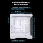 Lian Li Vector V100R Tempered Glass ATX Mid-Tower Computer Case White color - Image 7
