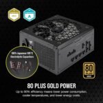 CORSAIR RM750x Shift Fully Modular ATX Power Supply - Modular Side Interface - ATX 3.1 & PCIe 5.1 Compliant - Zero RPM Fan Mode - 105°C-Rated Capacitors - 80 Plus Gold Efficiency - Black - Image 4