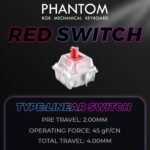 TECWARE Phantom 87 Key RGB Mechanical Gaming Keyboard | Outemu Red Switch | 16.8M Color LED Lighting | 18 Pre-Set | Low Latency | N-Key Rollover | Software Customizable Keys | Wired USB Connection - Image 7