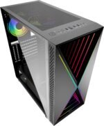 Bgears b-BlackWidow-RGB Black Gaming PC ATX case black color - Image 8