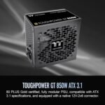 Thermaltake Toughpower GT 850W ATX 3.1 Standard Power Supply; 80 Plus Gold Efficiency; Smart Zero Fan - Image 6