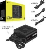 Corsair CX-M Series, CX750M, Modular Power Supply, 80 Plus Bronze - Image 4