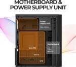 Zalman T6 ATX Mid Tower Computer PC Case witha Pre-Installed 120mm Fan Black - Image 3