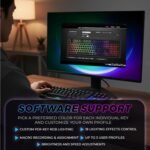 TECWARE Phantom 87 Key RGB Mechanical Gaming Keyboard | Outemu Red Switch | 16.8M Color LED Lighting | 18 Pre-Set | Low Latency | N-Key Rollover | Software Customizable Keys | Wired USB Connection - Image 4