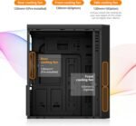 Zalman T6 ATX Mid Tower Computer PC Case witha Pre-Installed 120mm Fan Black - Image 4