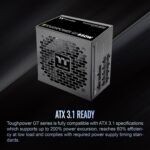 Thermaltake Toughpower GT 850W ATX 3.1 Standard Power Supply; 80 Plus Gold Efficiency; Smart Zero Fan - Image 5