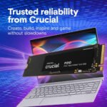 Crucial P310 500GB SSD, PCIe Gen4 NVMe M.2 2280, Up to 7,100MB/s, for Laptop, Desktop (PC)