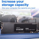 Crucial P310 1TB SSD, PCIe Gen4 NVMe M.2 2280, Up to 7,100MB/s - Image 2