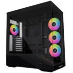 Custom Gaming PC Ryzen Lian Li V100 ATX Case Black