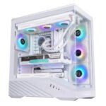 Custom Gaming Ryzen PC Lian Li V100 ATX Case White