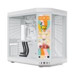 HYTE Y70 touch infinite Modern Aesthetic Tempered Glass ATX Mid-Tower Computer Case - Snow White