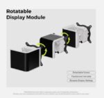 TRYX Panorama SE 360 ARGB 360mm AIO Rotatable 6.67'' AMOLED Curved Screen 3D Anamorphic Effect Customizable AIO Cooler 360mm Asetek Adela Pump 280w (Copy) - Image 7